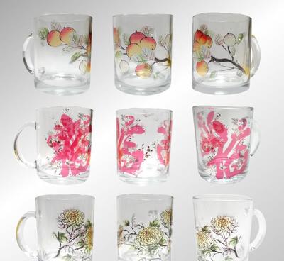 個(gè)性化定制 可來圖定制玻璃杯 工藝擺件創(chuàng)意禮品創(chuàng)意家居玻璃杯